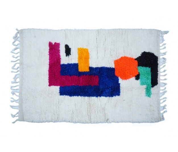 Colorful Berber carpet 145x100cm