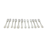 12 fourchettes à gâteaux vendôme taille ancienne, Christofle