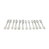12 fourchettes à gâteaux vendôme taille ancienne, Christofle