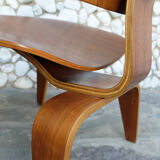 LCW Lounge Chair Walnut by Charles and Ray Eames for Evans / Herman Miller, 1948-49