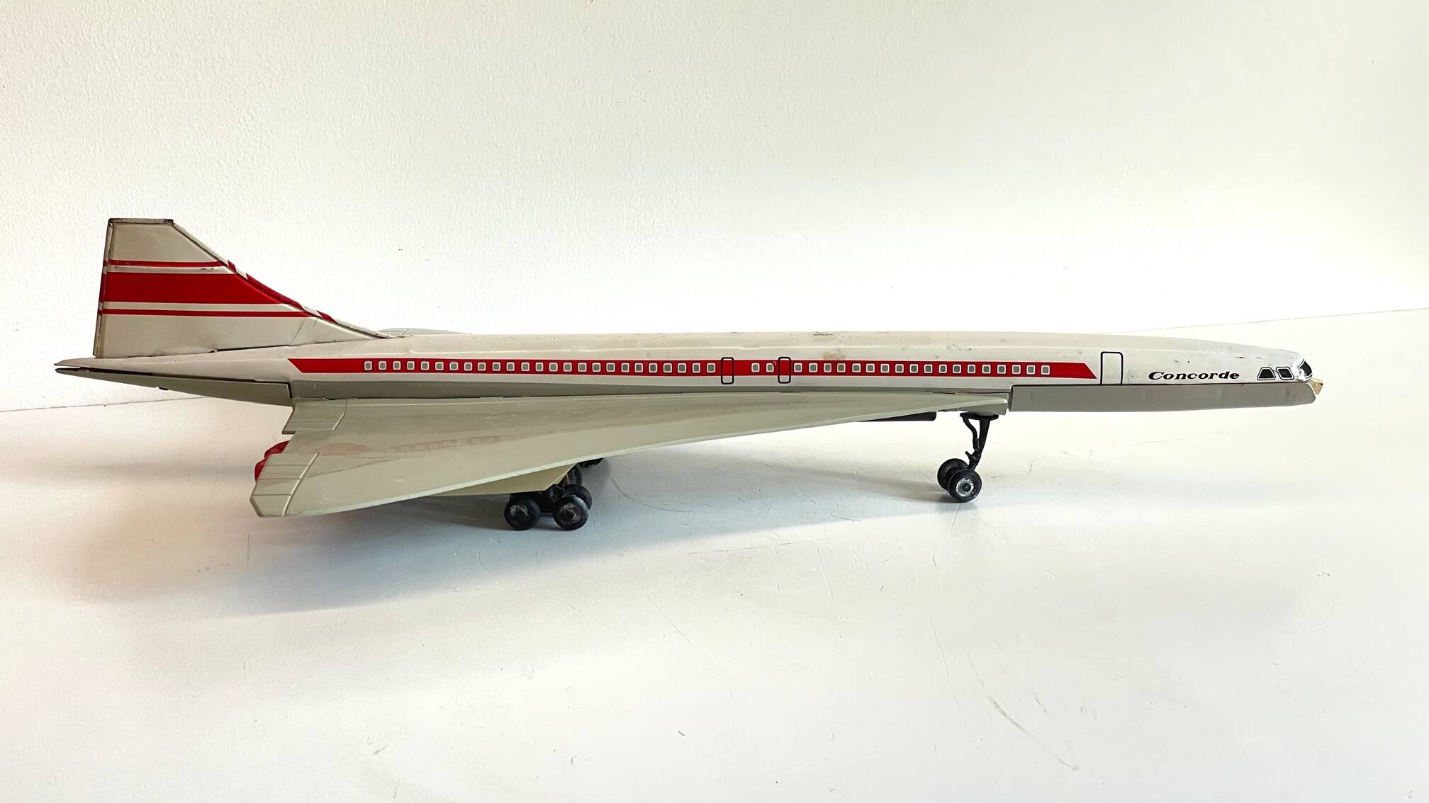 CONCORDE Plane Metal Toy JOUSTRA Vintage