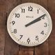 Industrial clock functional brillie alu polished 24 cm station pendulum 1960 ato lepaute