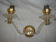 Pair of perspex or acrylate wall lamps 1950/60