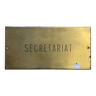 Plaque murale "Secrétariat"