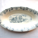 3 raviers or butter dish, iron earth gray-blue saïgon, Choisy le roi hb & cie
