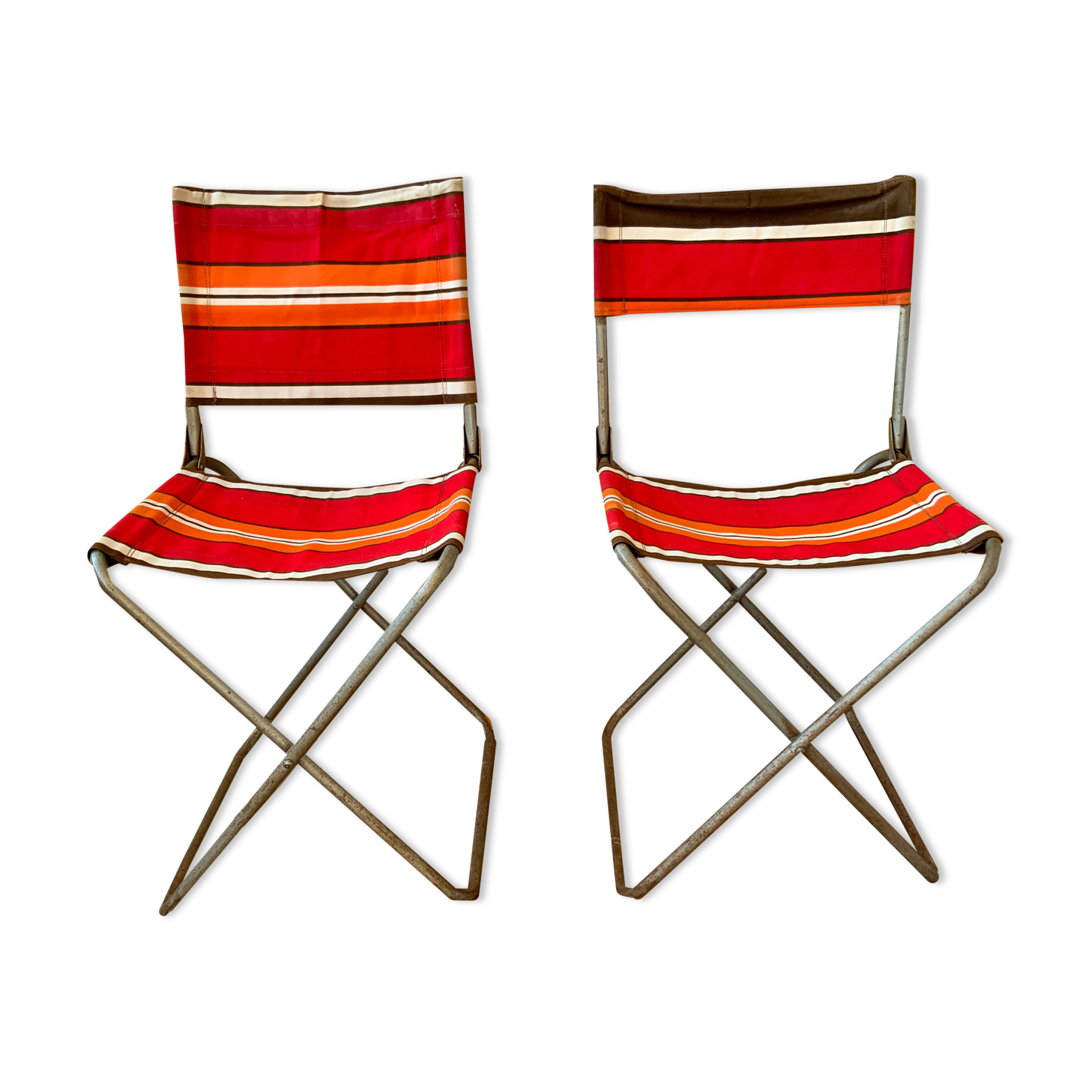 Paire de chaises de camping