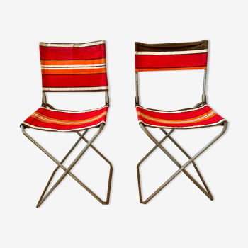 Paire de chaises de camping