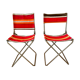 Paire de chaises de camping