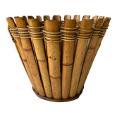 Cache-pot ou corbeille en rotin