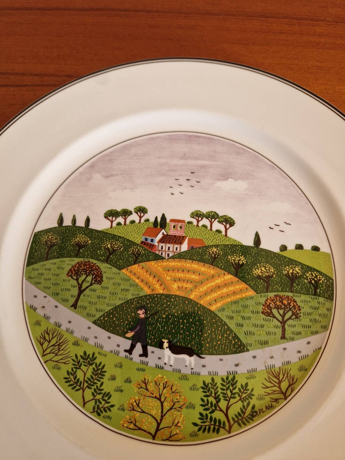 VILLEROY & BOCH Laplau dish, Naïf design - diameter 27 cm