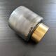 Glass and brass tealight holder