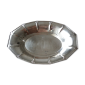 Coupe corbeille a fruits ou a pain gallia art deco métal argenté