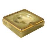 Onyx and gold metal ashtray