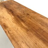 Solid walnut table - Tapered legs