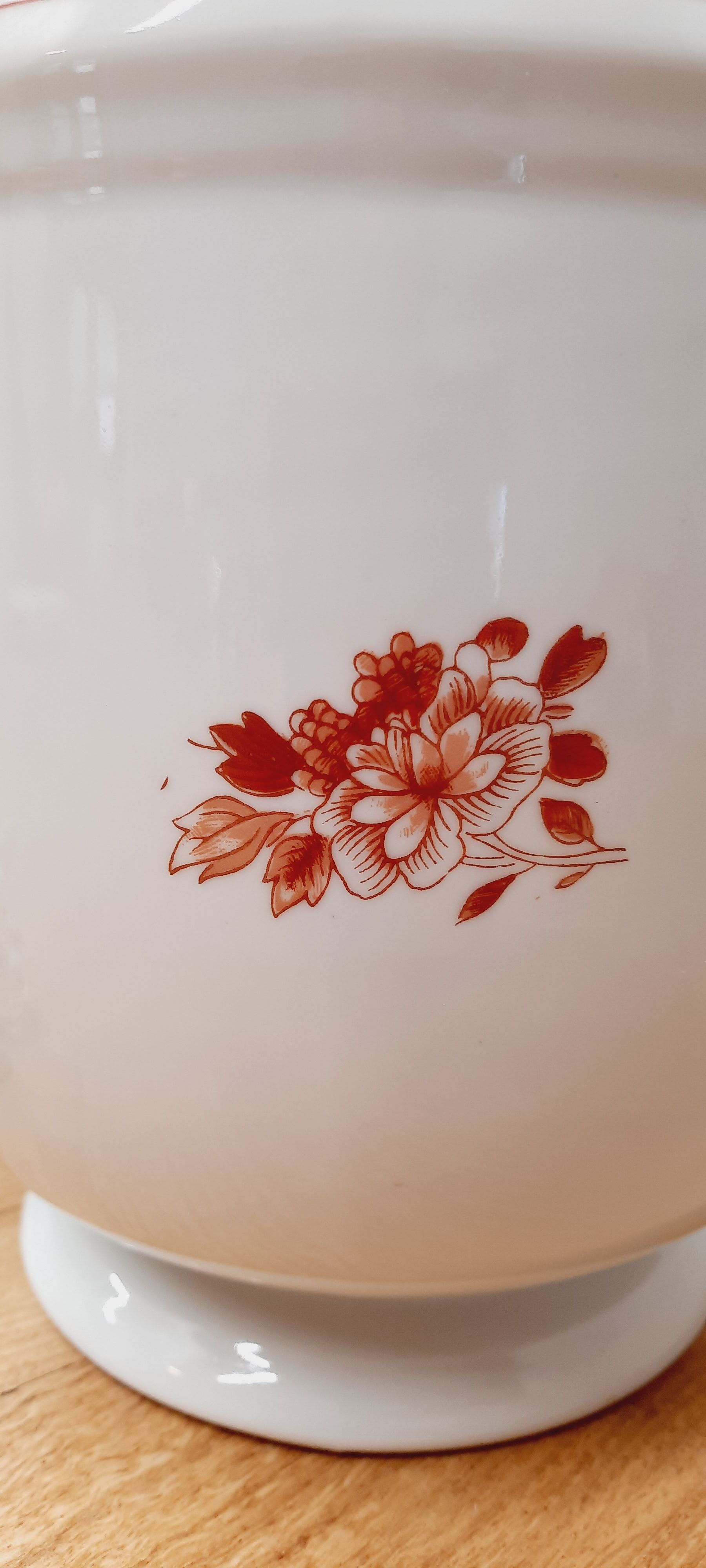 Pot cover Vista Alegre peonies