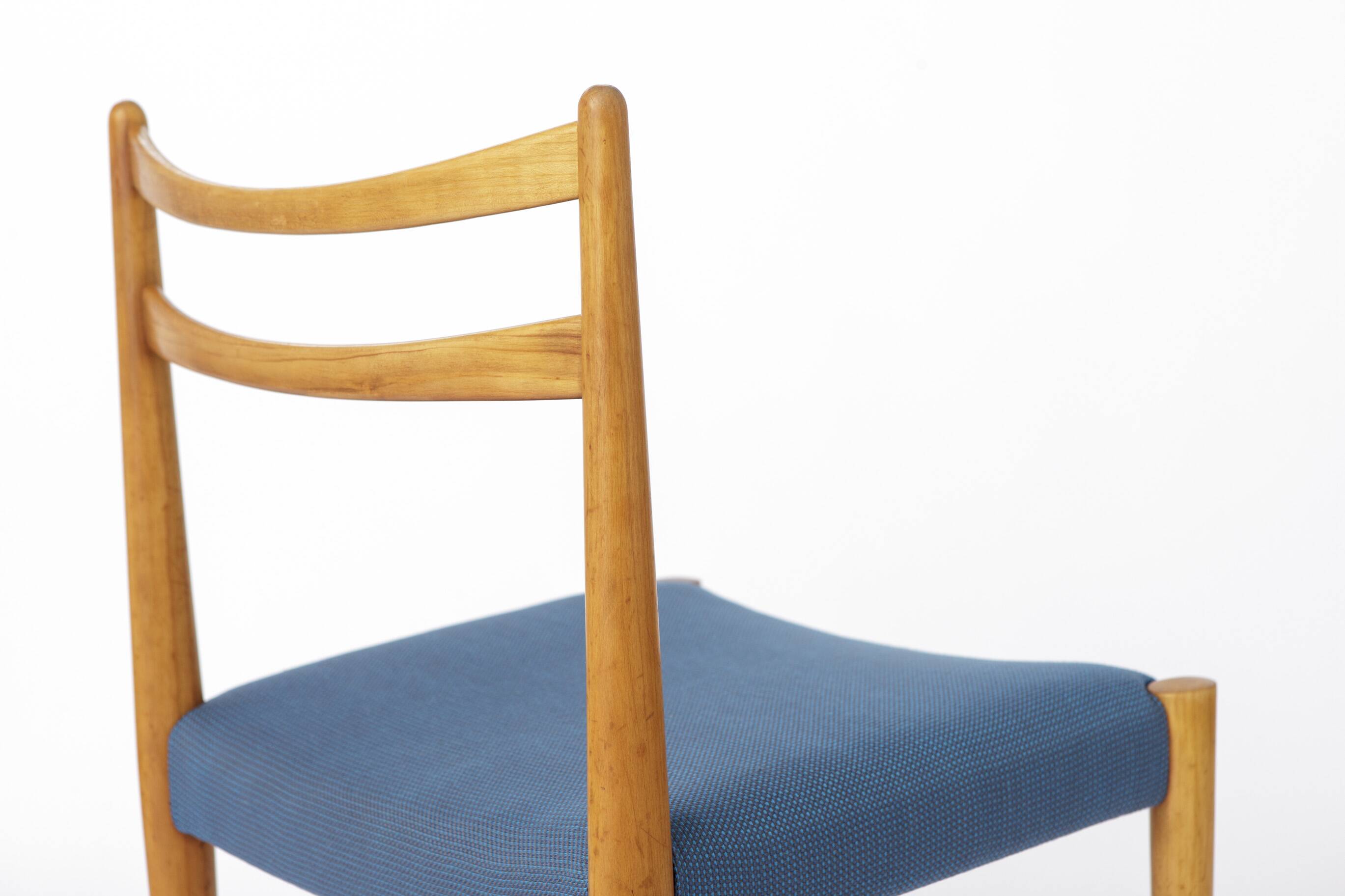 Vintage Lübke Dining Chair, Germany 1970s, Beech Wood Chair