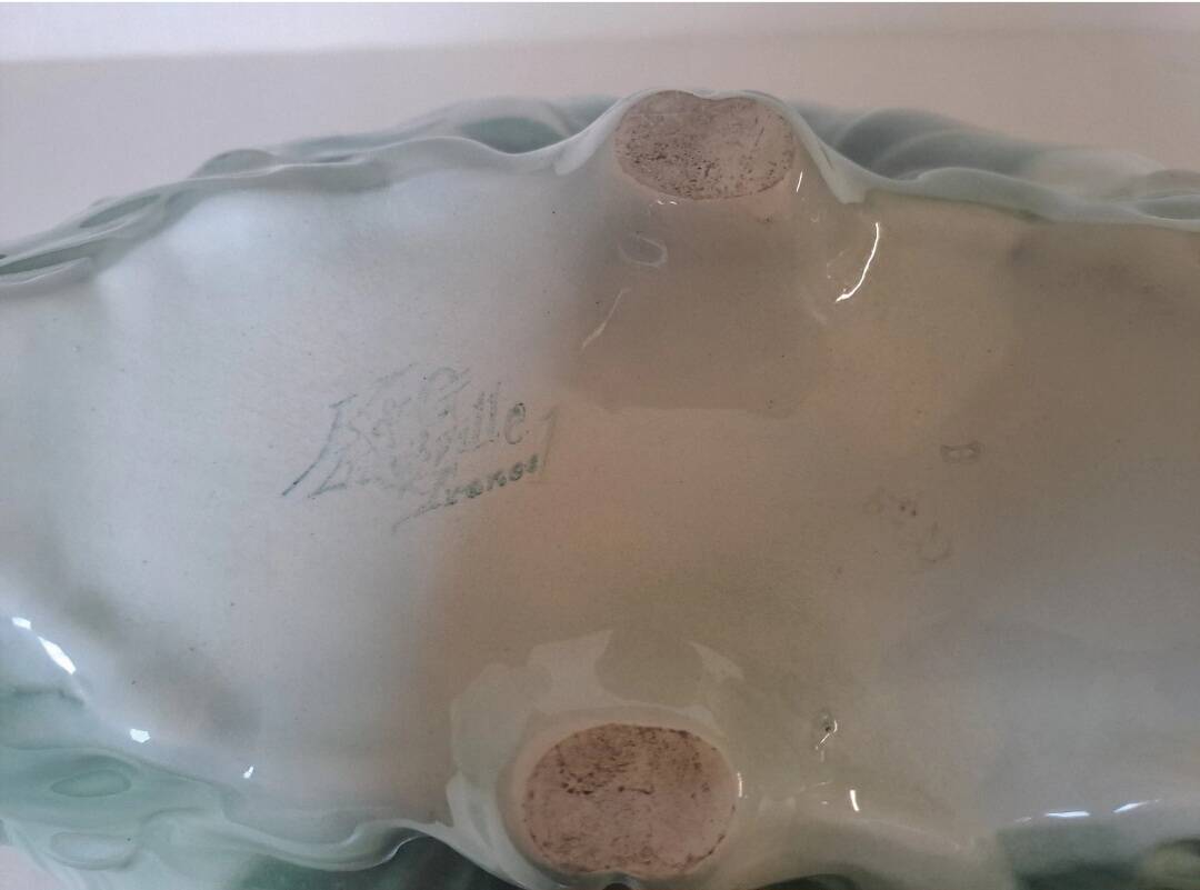 Large Keller and Guérin Lunéville earthenware planter