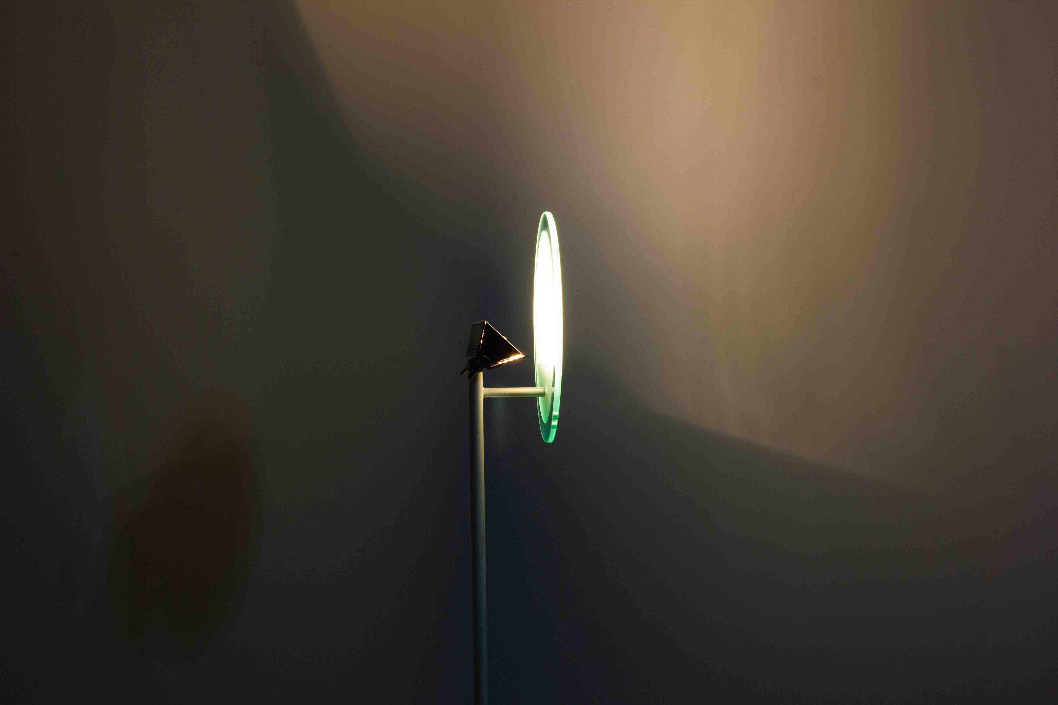 Dimmable sunset memphis syle floor lamp from 1980s Italy