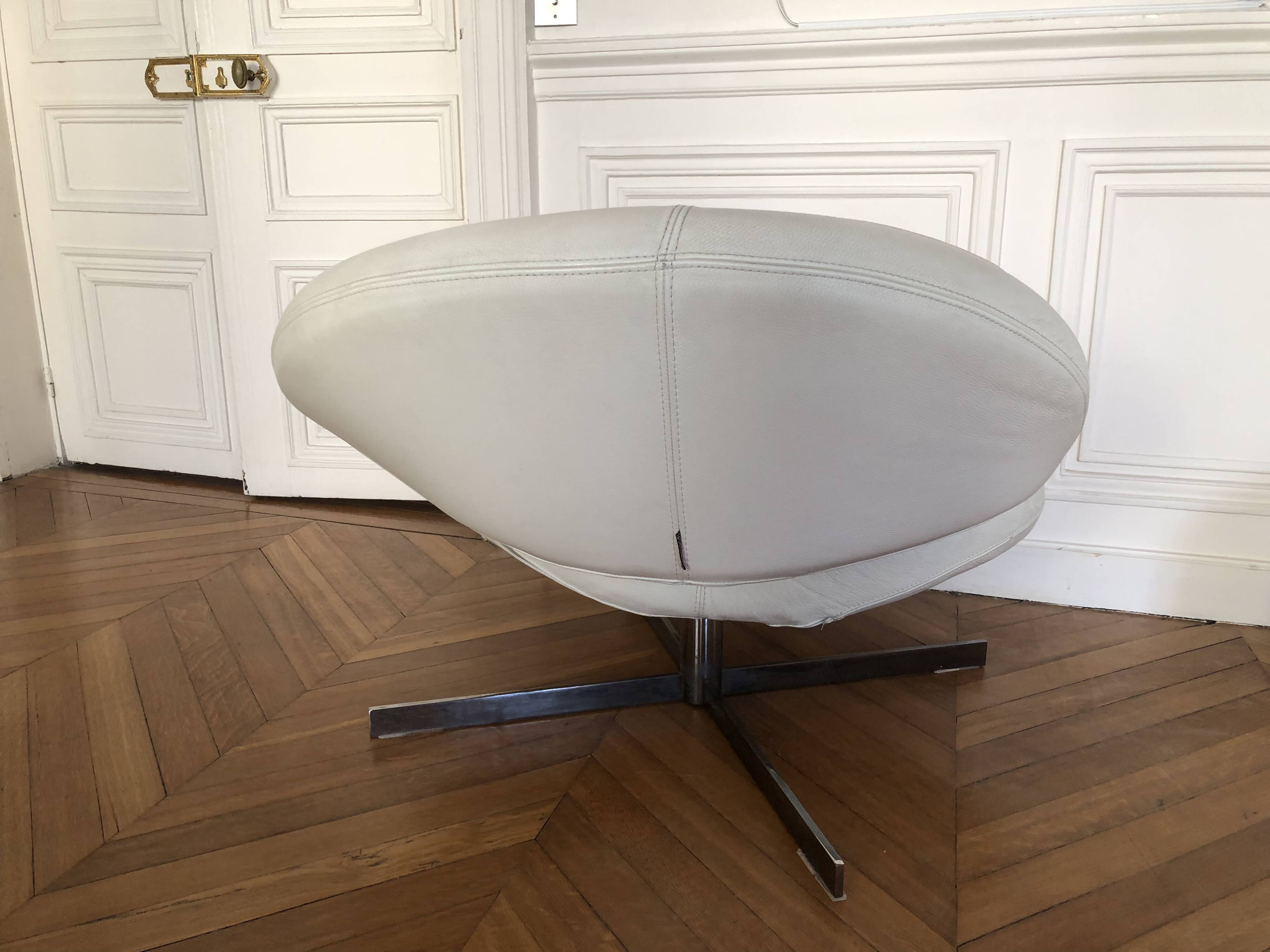 Roche Bobois Cloud Armchair White Leather