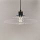 Danish space-age hanging lamp in transparent and blue plexi 1980s