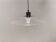 Danish space-age hanging lamp in transparent and blue plexi 1980s