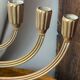 Menorah, seven-branched candlestick, in brass