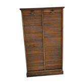 Meuble de notaire classeur à rideaux