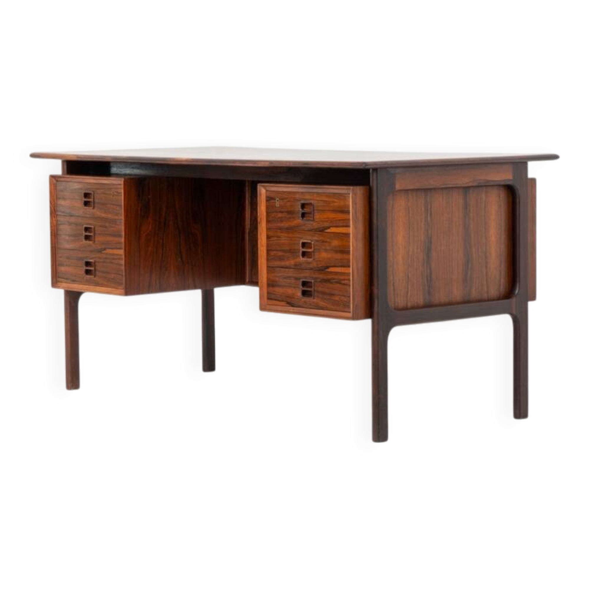 Bureau en palissandre par Edmund Brouer pour Brouer Møbelfabrik