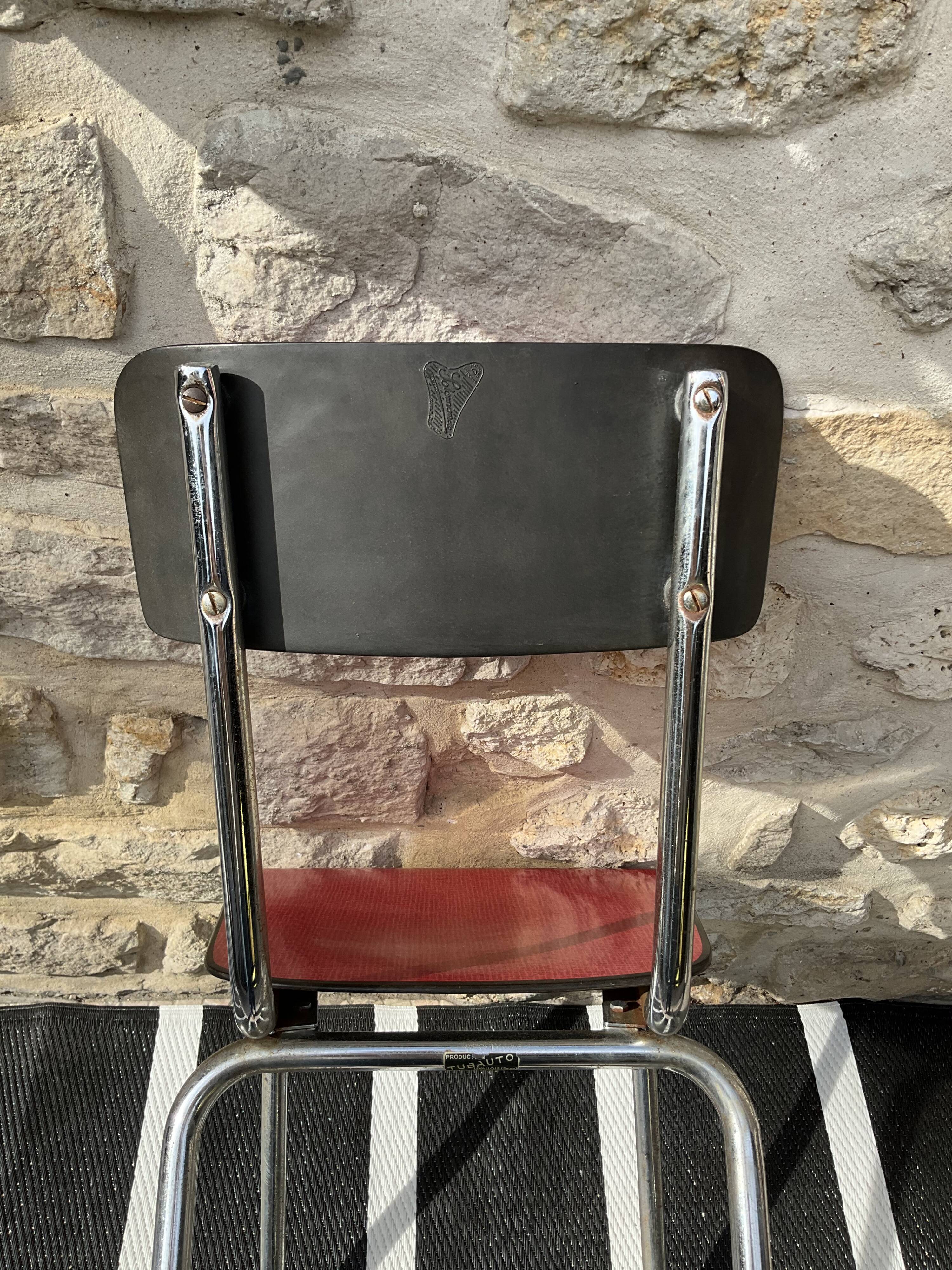 Formica chair red tubauto