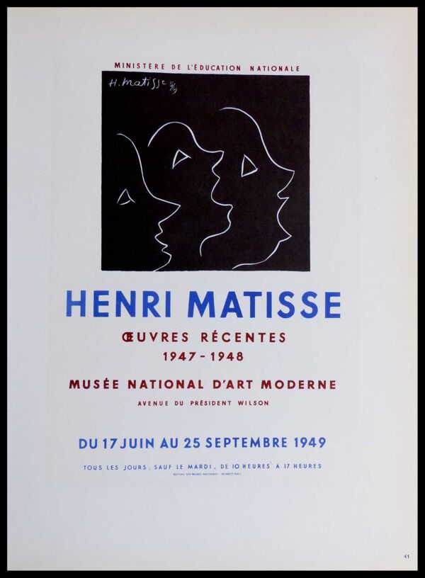Lithographie Henri Matisse 1959