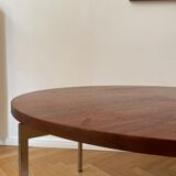 Florence Knoll round Coffee Table in Palisander 1960s