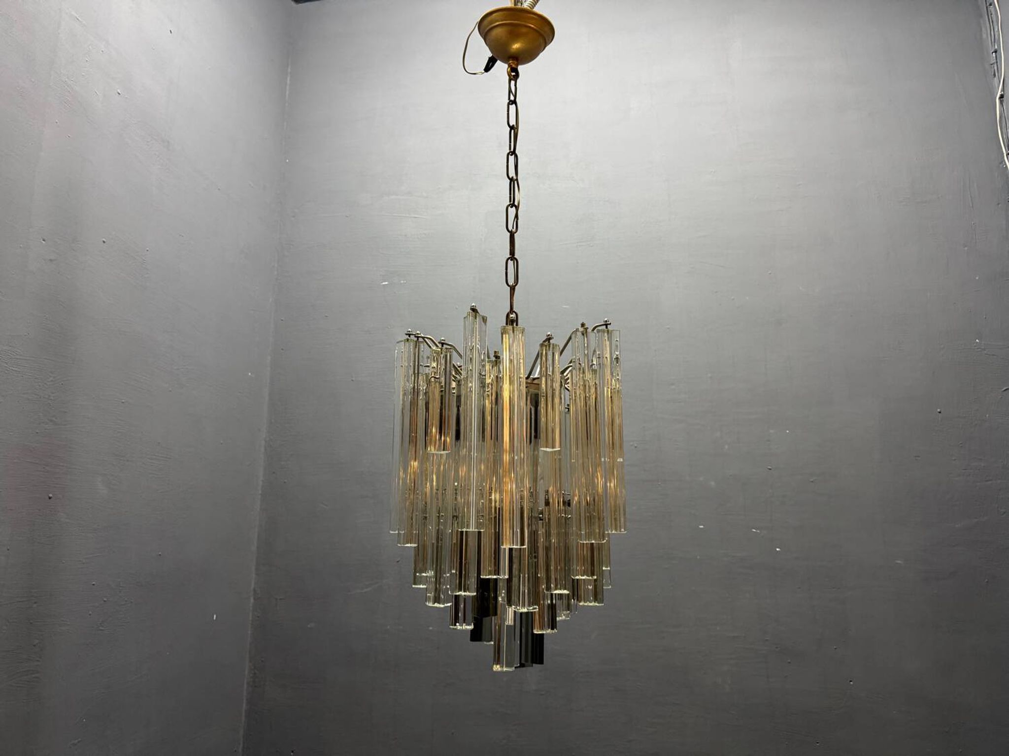 Murano Trilobi Chandelier 1970’s 
