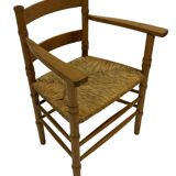 Art Deco chair minimalist oak wicker minimalist design