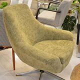 Swivel shell armchairgreen Khaki