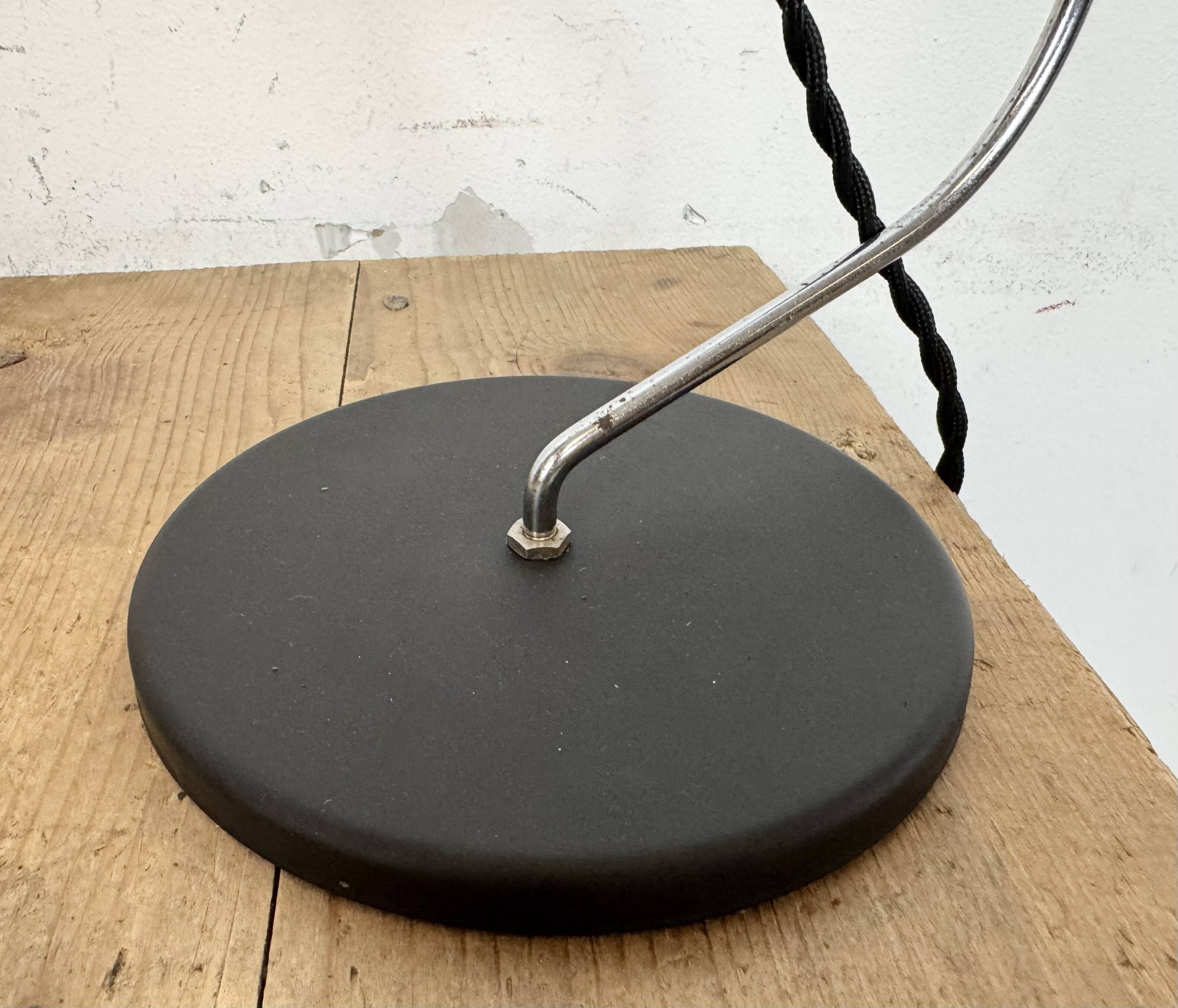 Vintage Black Bakelite Table Lamp , 1970s
