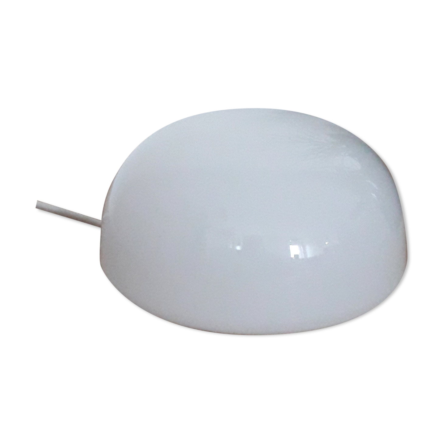Vintage ceiling lamp / wall lamp - White opaline globe - 70s