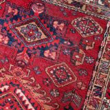 Tapis coureur vintage du Moyen-Orient Malayer fait main en laine 108 x 321