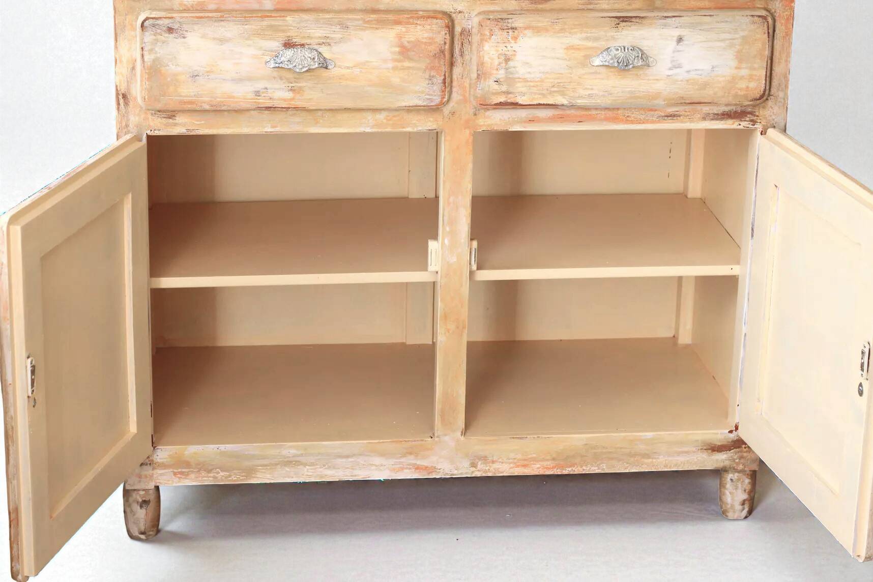 Small Parisian-style patinated sideboard