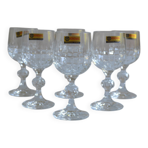6 verres à porto en
