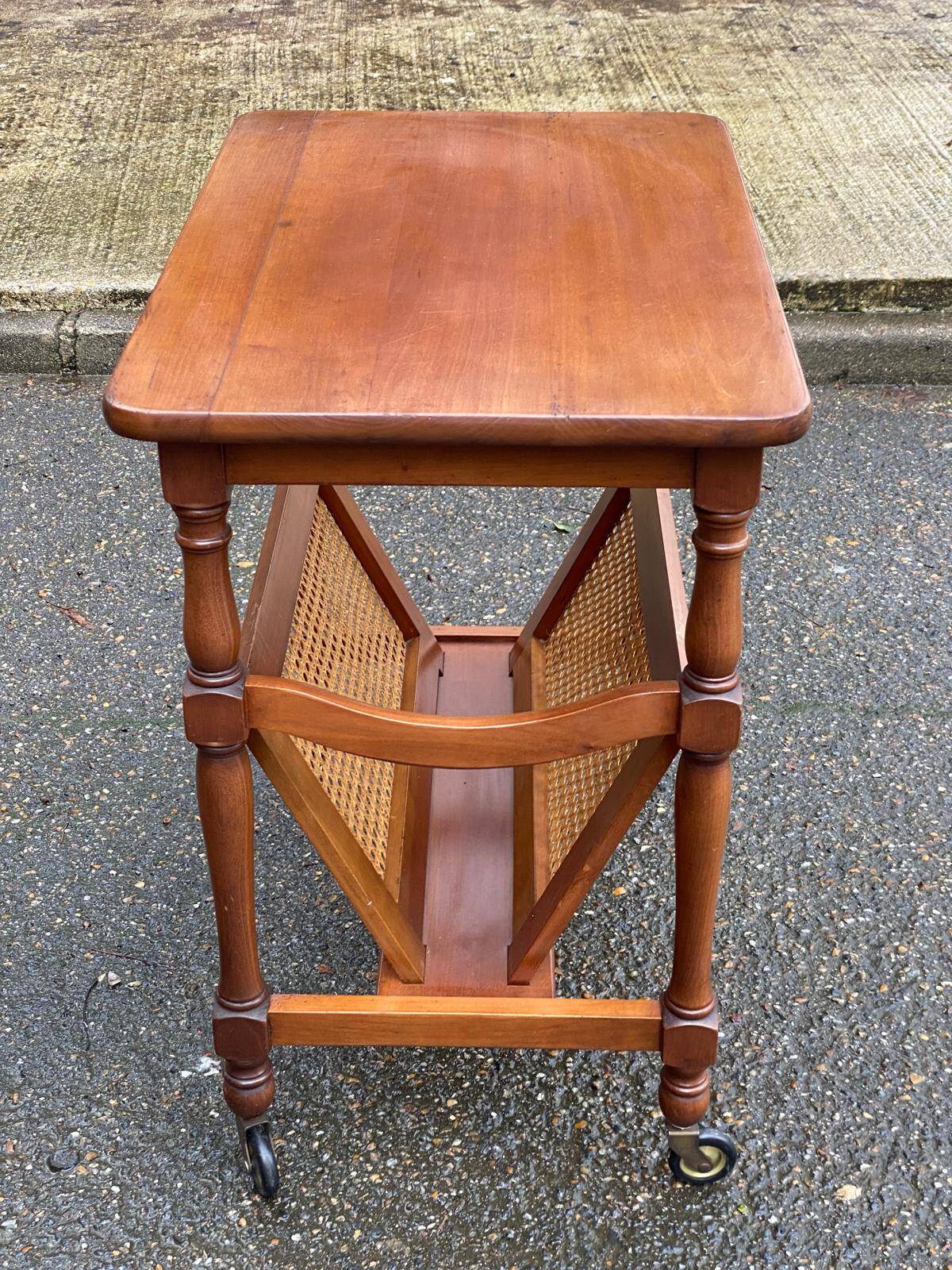Vintage solid wood sideboard with storage.