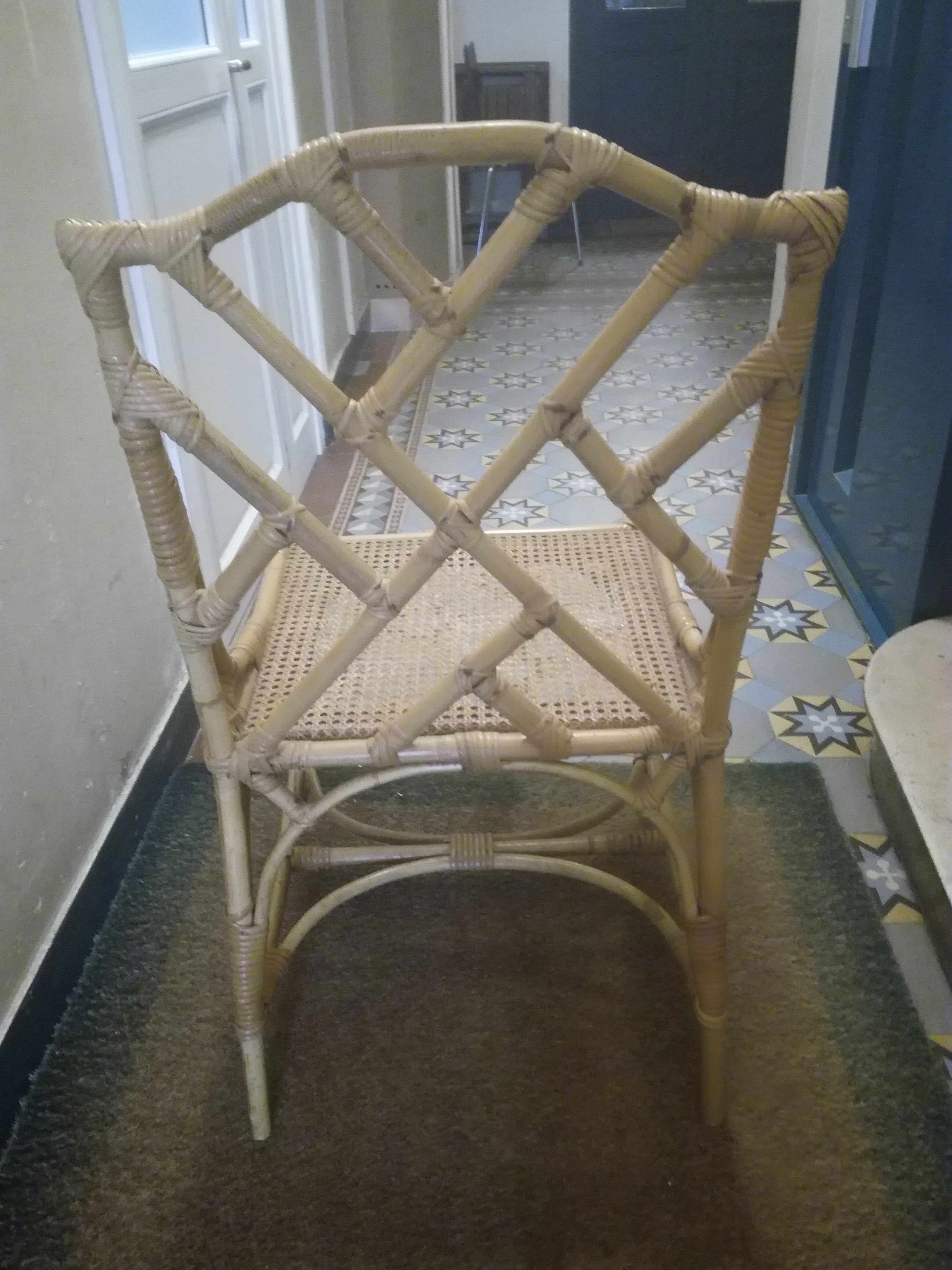 Rattan chair vintage home