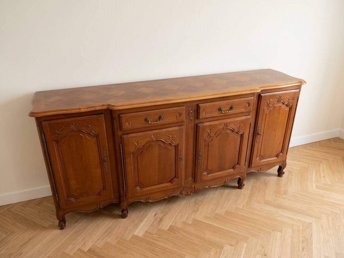 Louis XV style buffet in solid wood