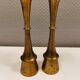 A set of beautiful candlesticks in solid brass.