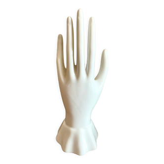Hand vintage porcelain ring