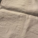 A set of 2 white linen napkins with GD monograms