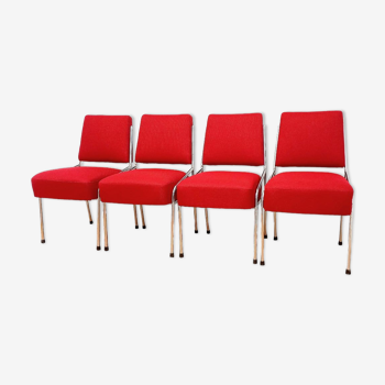 Ensemble de quatre chaises conçues par Hynek Gottwald, Tchécoslovaquie, Bauhaus