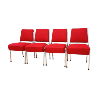 Ensemble de quatre chaises conçues par Hynek Gottwald, Tchécoslovaquie, Bauhaus