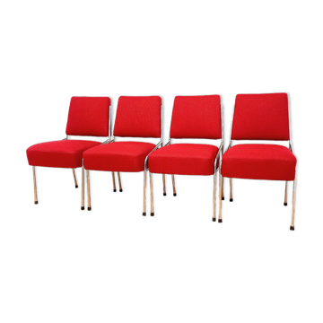A set of four chairs designed by Hynek Gottwald, Czechoslovakia, Bauhaus