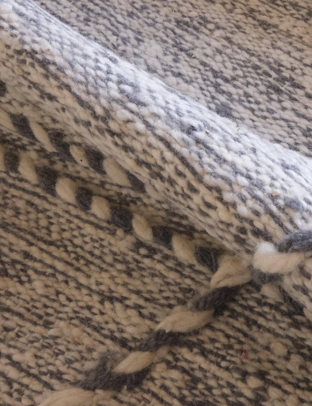 Kilim Rug Zanafi Gray - 300 x 186 cm