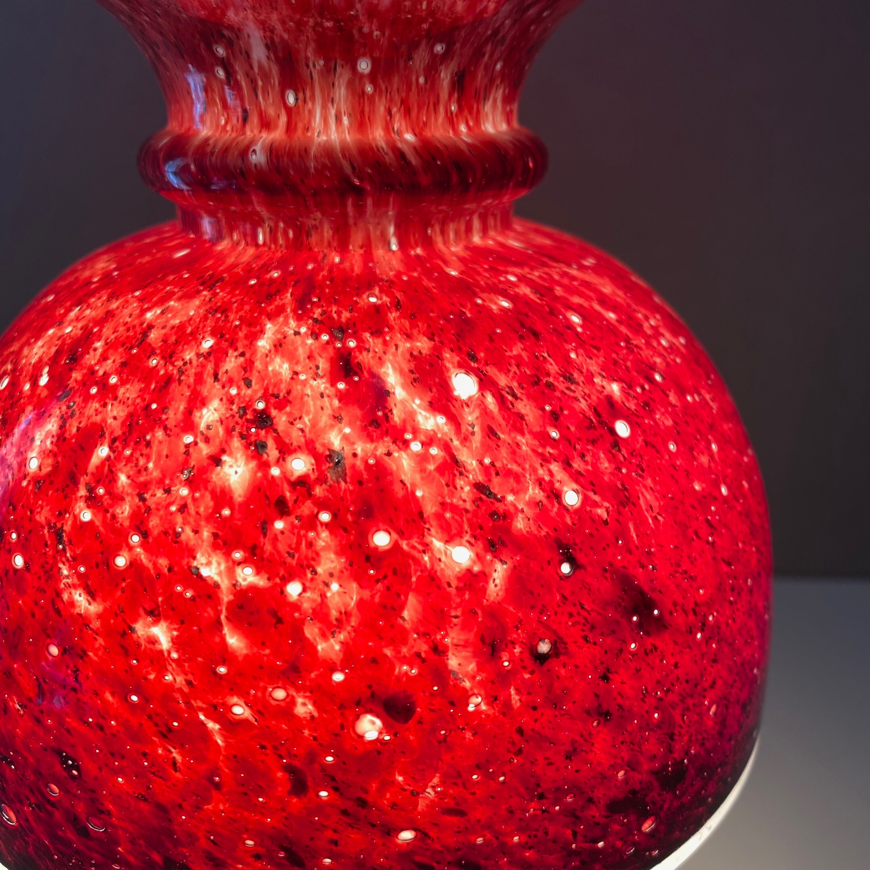 Mushroom lamp by Limburg Glashütte